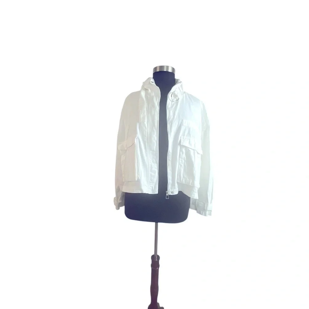 Excuse Vintage Oversized Cotton Cropped Women's Jacket Plus Size Dead Stock Nwot